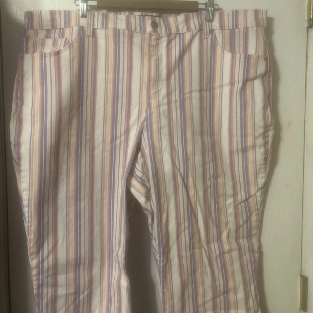 Gloria Vanderbilt Amanda Denim Capris Classic Rise Size 24w